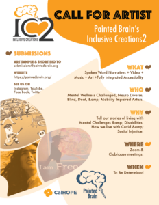 Weekly Painted Brain Community Meeting and  #CALHOPE Resource Sharing